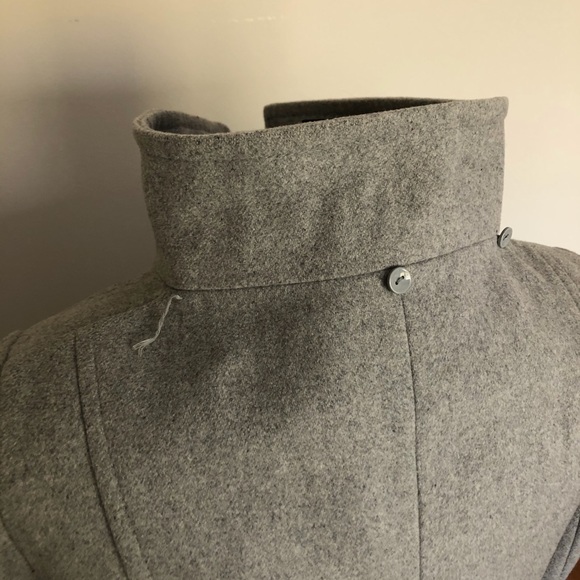 New York and Co wool blend coat w/removable hood - Picture 6 of 8